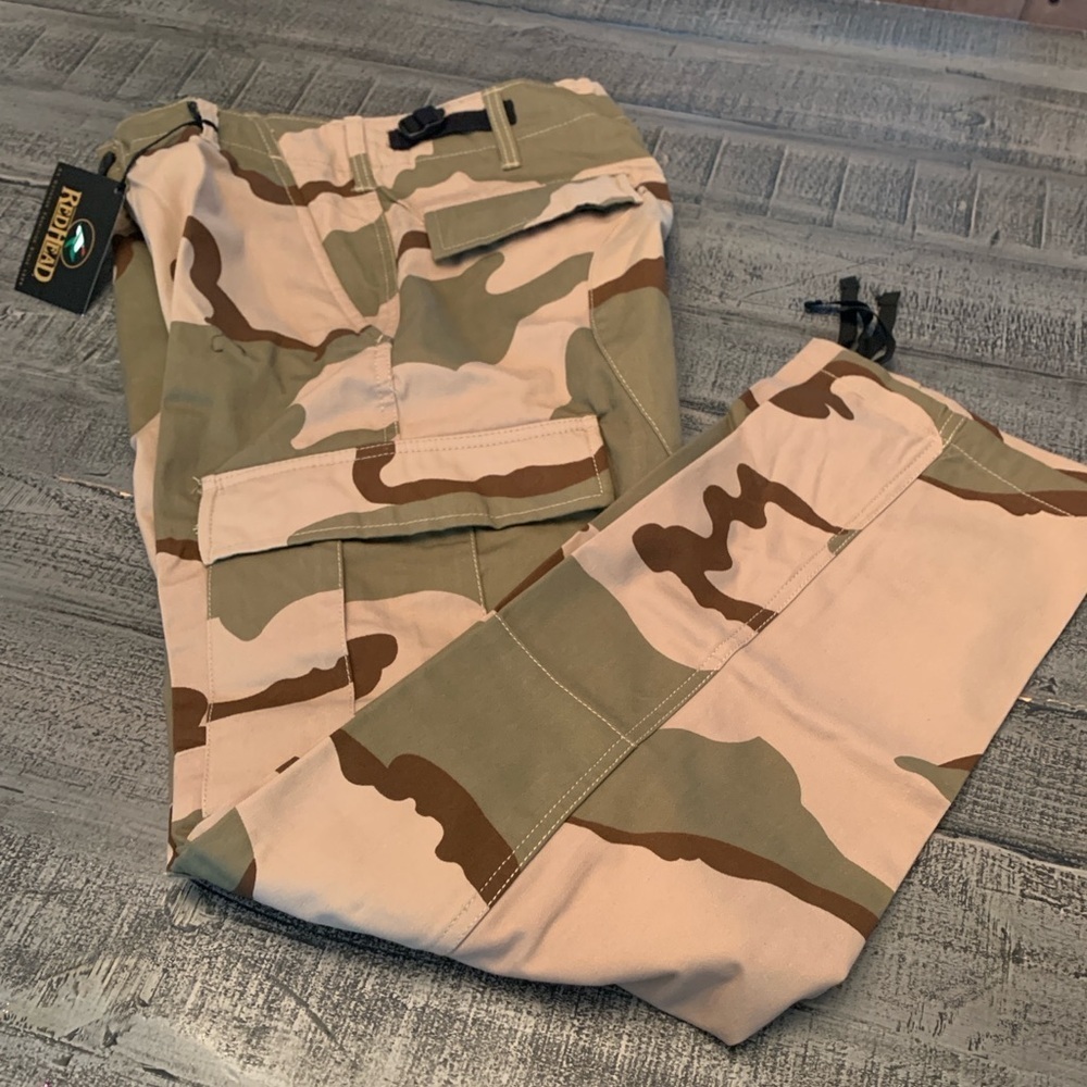 RedHead Men's Camouflage Cargo Pants, Small, NWT 15.5” waist 31.5” inseam